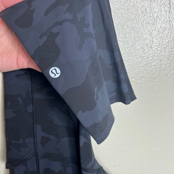 Lululemon Fast and Free Crop 19" Leggings 4 Incognito Camo Running Athletic Gym - Picture 12 of 15